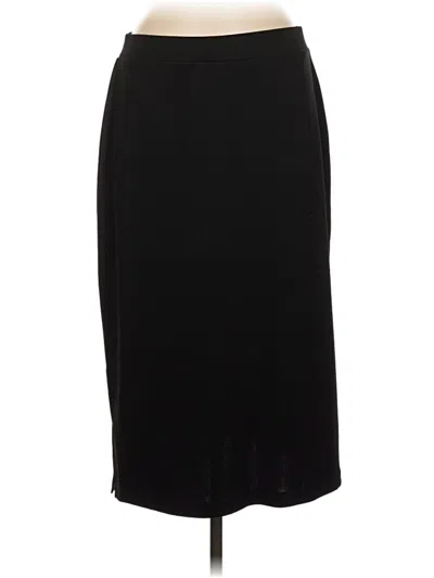 Pre-owned Kasper Formal Skirt In Black