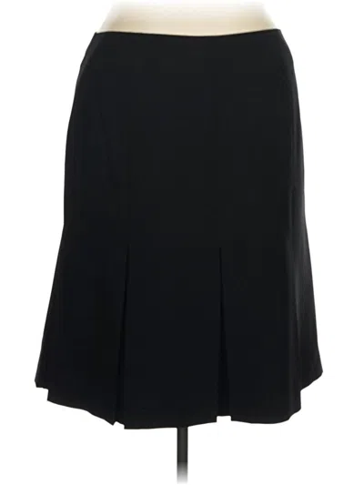 Pre-owned Kasper Formal Skirt In Black