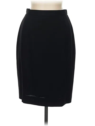 Pre-owned Kasper Formal Skirt In Black