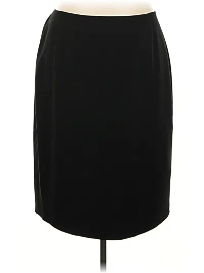 Pre-owned Kasper Formal Skirt In Black