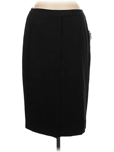 Pre-owned Kasper Formal Skirt In Black