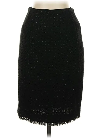 Pre-owned Kasper Formal Skirt In Black