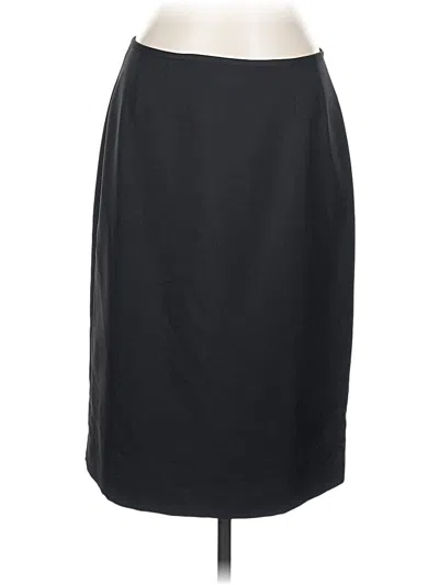 Pre-owned Kasper Formal Skirt In Black