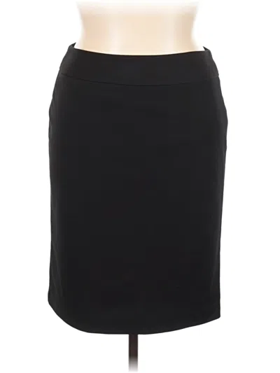 Pre-owned Kasper Formal Skirt In Black