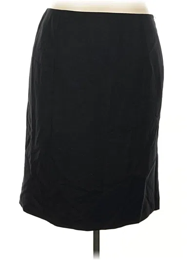Pre-owned Kasper Formal Skirt In Black