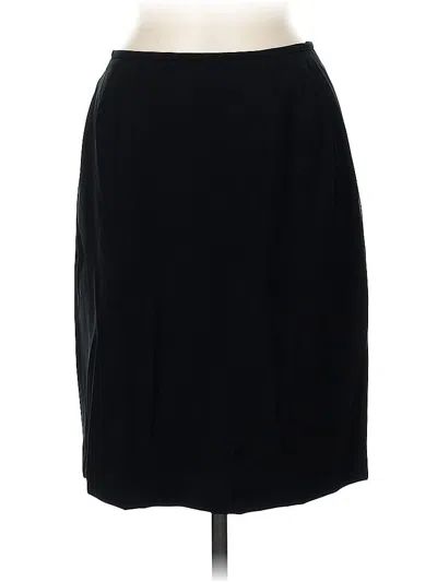 Pre-owned Kasper Formal Skirt In Black