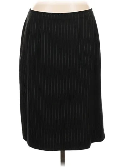 Pre-owned Kasper Formal Skirt In Black