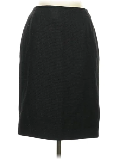 Pre-owned Kasper Formal Skirt In Black