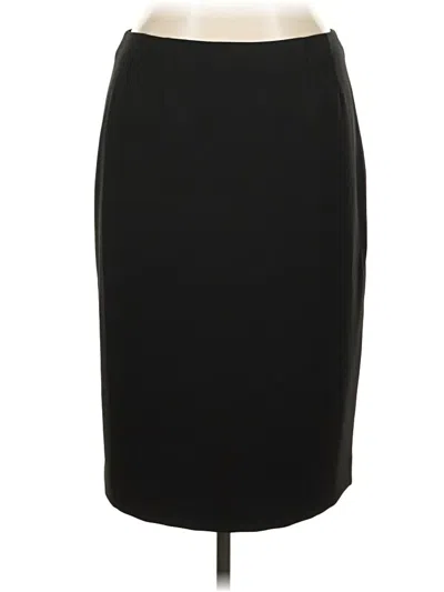 Pre-owned Kasper Formal Skirt In Black