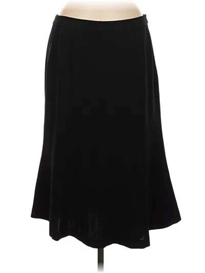 Pre-owned Kasper Formal Skirt In Black