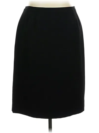 Pre-owned Kasper Formal Skirt In Black