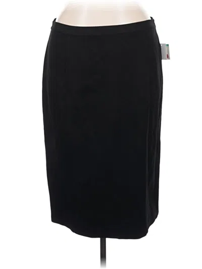 Pre-owned Kasper Formal Skirt In Black