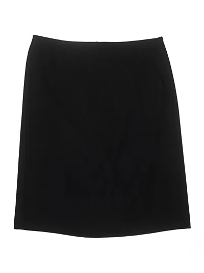 Pre-owned Kasper Formal Skirt In Black