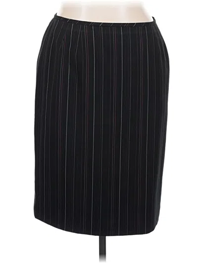 Pre-owned Kasper Formal Skirt In Black