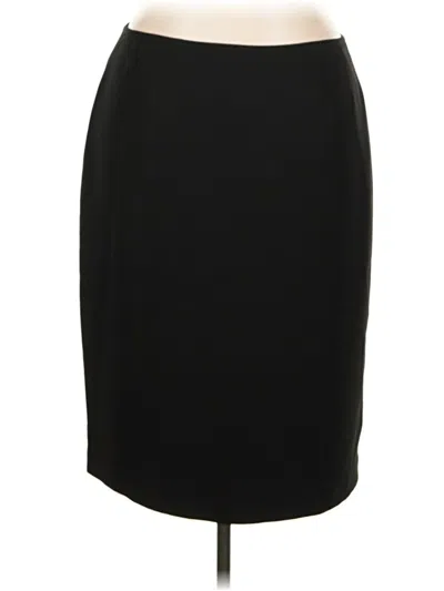 Pre-owned Kasper Formal Skirt In Black