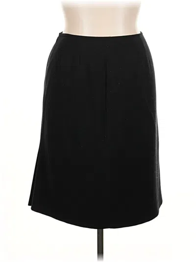 Pre-owned Kasper Formal Skirt In Black