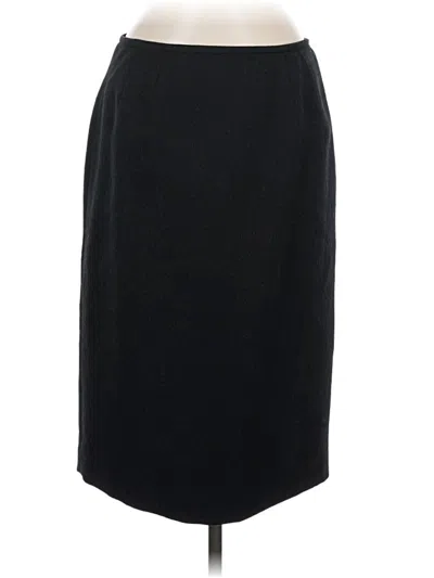 Pre-owned Kasper Formal Skirt In Black