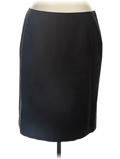 Pre-owned Kasper Formal Skirt In Black