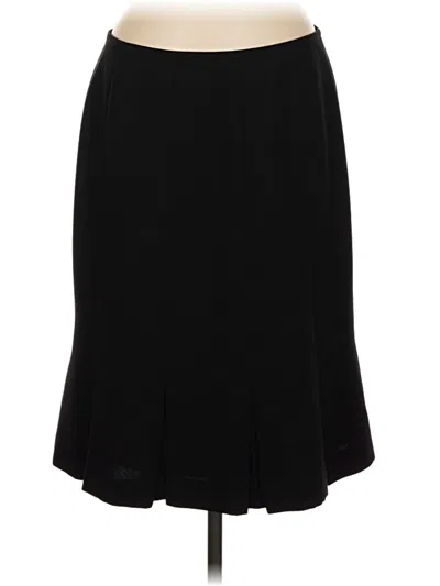 Pre-owned Kasper Formal Skirt In Black