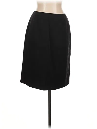 Pre-owned Kasper Formal Skirt In Black