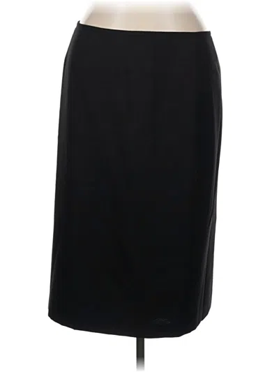Pre-owned Kasper Formal Skirt In Black