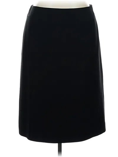 Pre-owned Kasper Formal Skirt In Black