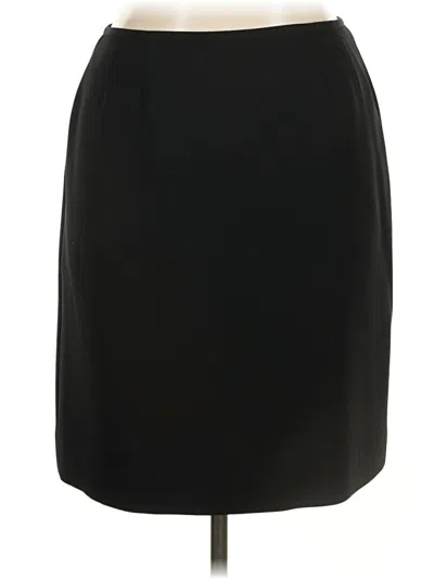 Pre-owned Kasper Formal Skirt In Black