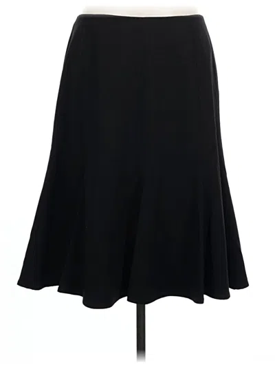 Pre-owned Kasper Formal Skirt In Black