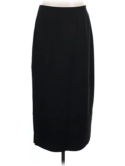 Pre-owned Kasper Formal Skirt In Black