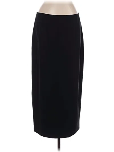 Pre-owned Kasper Formal Skirt In Black