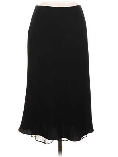 Pre-owned Kasper Formal Skirt In Black