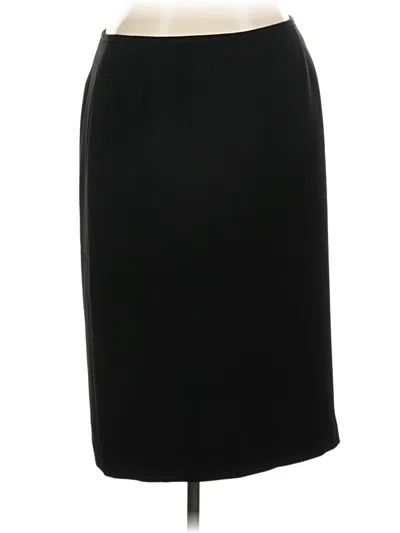 Pre-owned Kasper Formal Skirt In Black