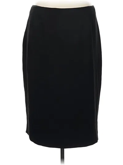 Pre-owned Kasper Formal Skirt In Black
