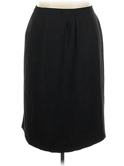 Pre-owned Kasper Formal Skirt In Black