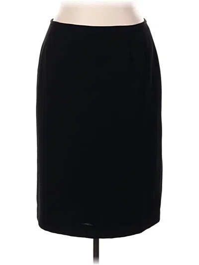 Pre-owned Kasper Formal Skirt In Black