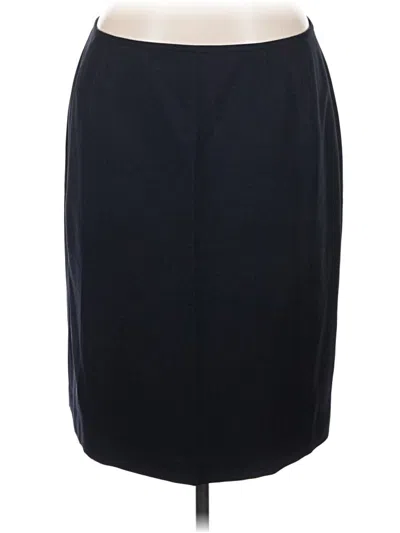 Pre-owned Kasper Formal Skirt In Black