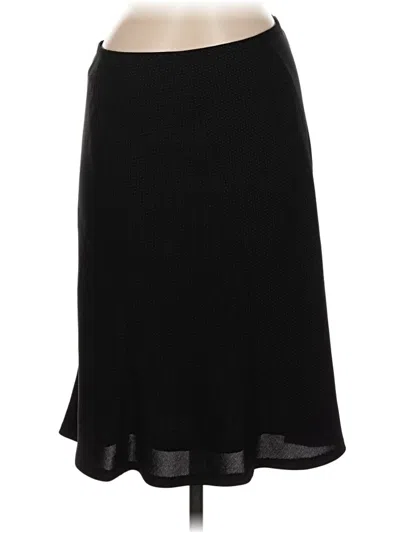 Pre-owned Kasper Formal Skirt In Black