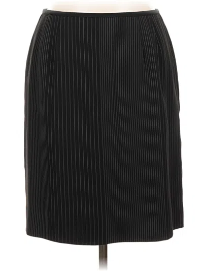 Pre-owned Kasper Formal Skirt In Black