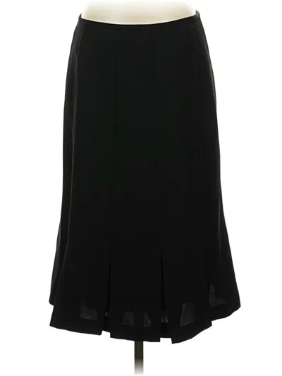 Pre-owned Kasper Formal Skirt In Black