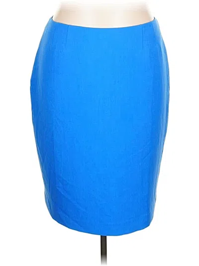 Pre-owned Kasper Formal Skirt In Blue