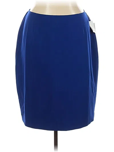 Pre-owned Kasper Formal Skirt In Blue