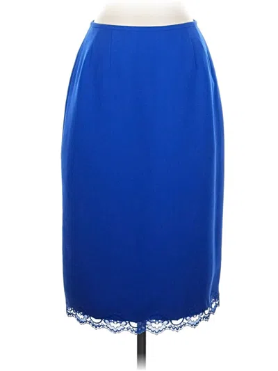 Pre-owned Kasper Formal Skirt In Blue