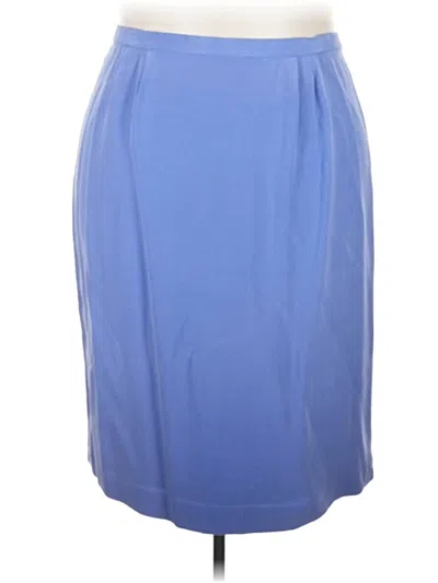 Pre-owned Kasper Formal Skirt In Blue