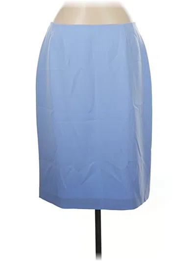 Pre-owned Kasper Formal Skirt In Blue