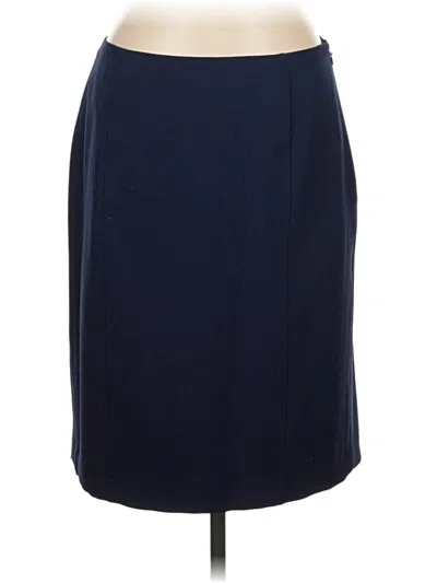 Pre-owned Kasper Formal Skirt In Blue