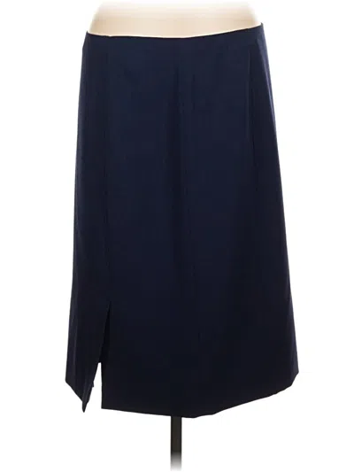Pre-owned Kasper Formal Skirt In Blue