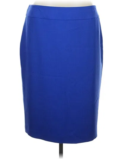 Pre-owned Kasper Formal Skirt In Blue