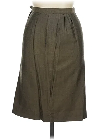 Pre-owned Kasper Formal Skirt In Brown