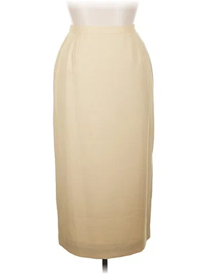 Pre-owned Kasper Formal Skirt In Brown