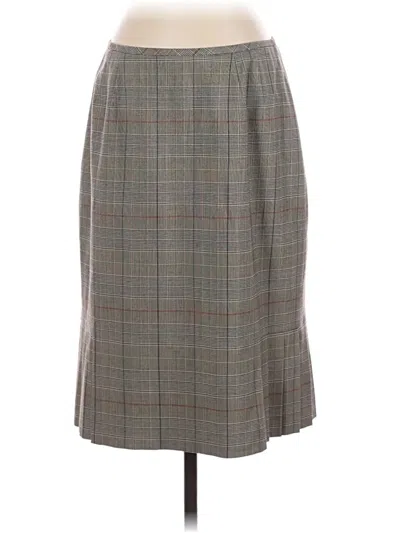 Pre-owned Kasper Formal Skirt In Brown